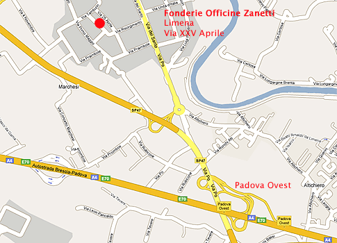 Mappa accesso fonderei Zanetti